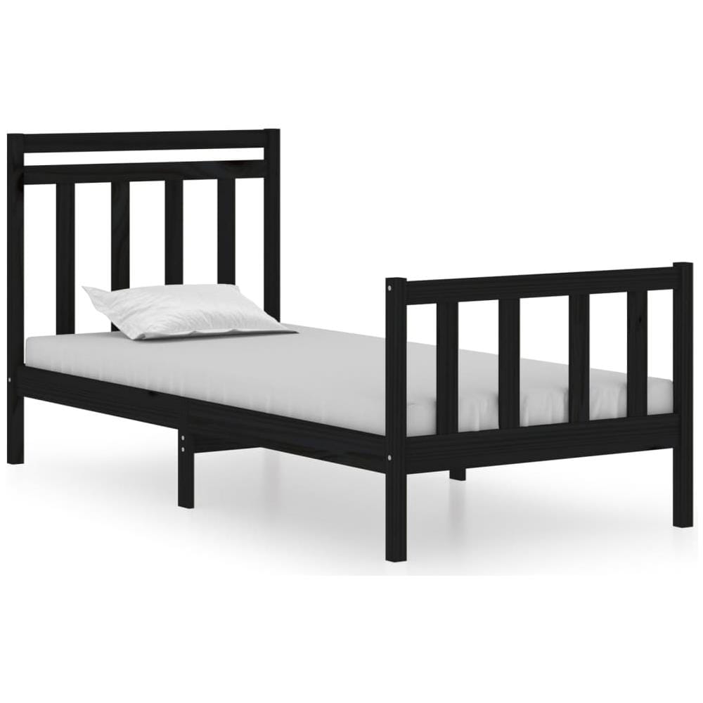 Giroletto in Legno Massello Nero 75x190 cm Small Single - Foto 2