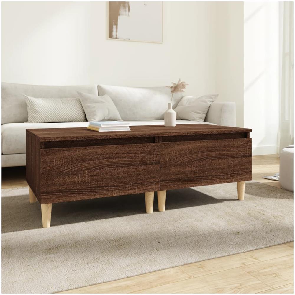 Tavolini 2pz Rovere Marrone 50x46x35cm In Legno Multistrato - Foto 1