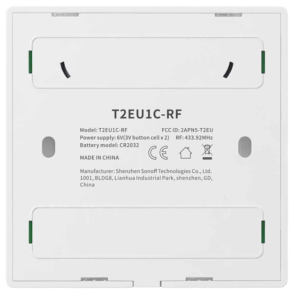 Interruttore A Parete Con Funzione Rf 433mhz 1 Pulsante - - Foto 2