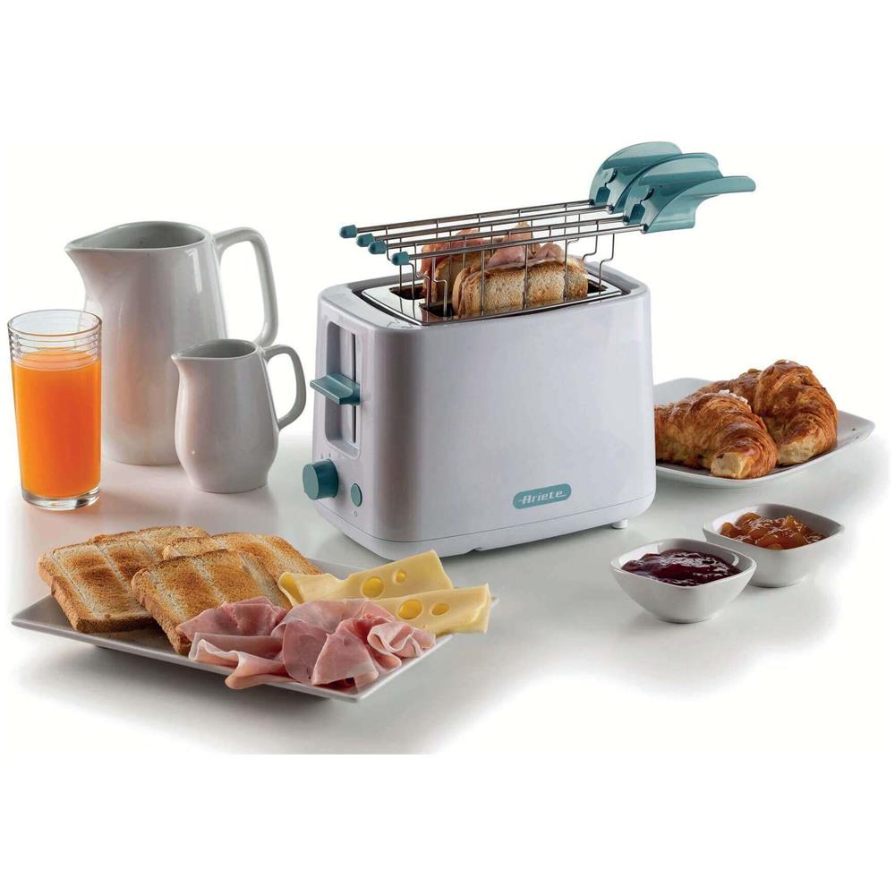 Tostapane Breakfast a 2 Fette Potenza 760 W Colore Bianco - Foto 5