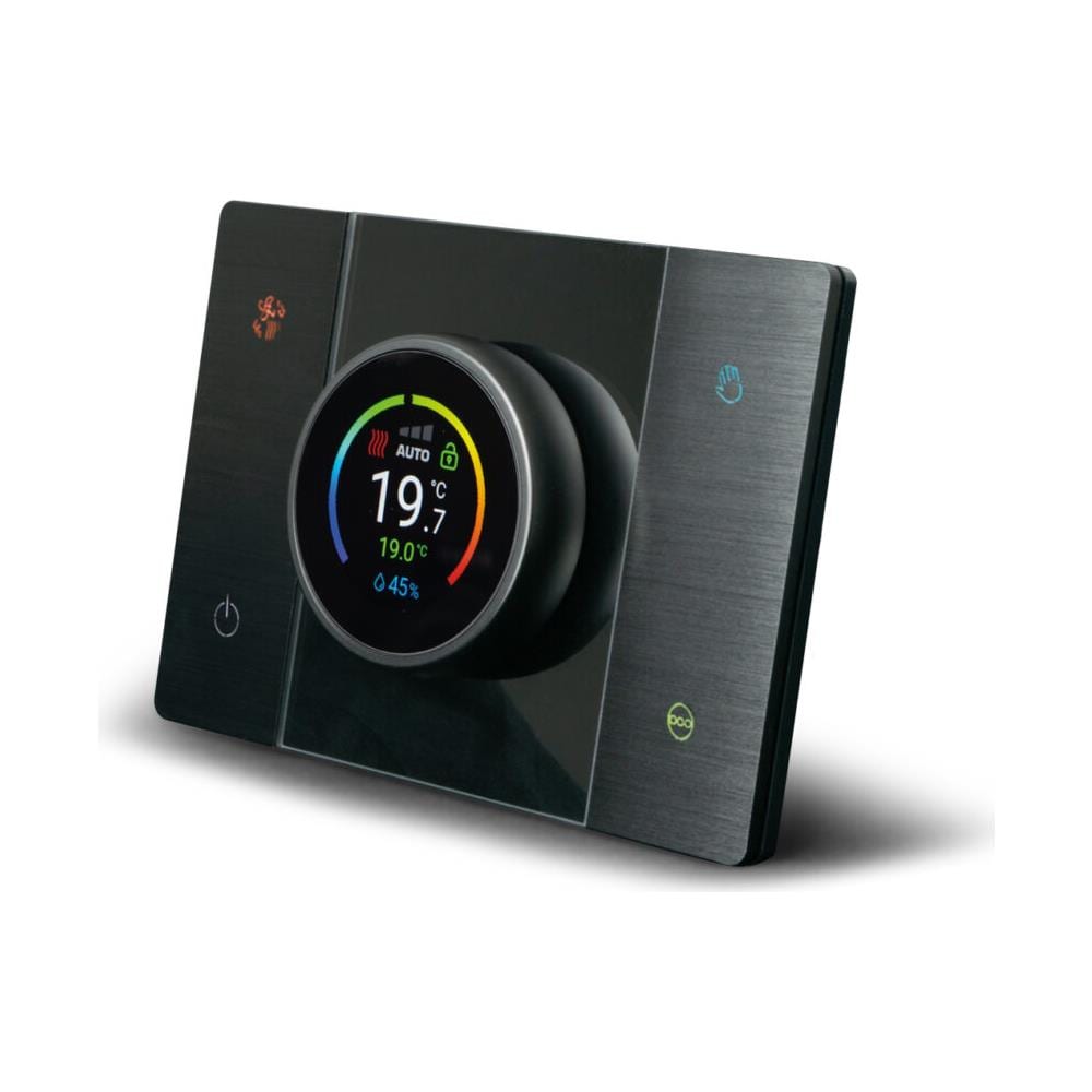Cronotermostato Smart Wi-fi Connesso T44 Con Rilevazione Dell'umidita' Ambiente Alluminio Antracite Satinato - 445crtans-w - Foto 1