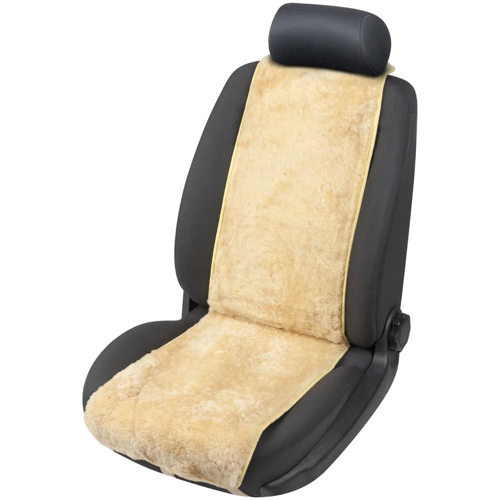 Coprisedili Auto In Pelle Di Agnello Cosmo Beige 12-14mm Altezza Pelo - Foto 1