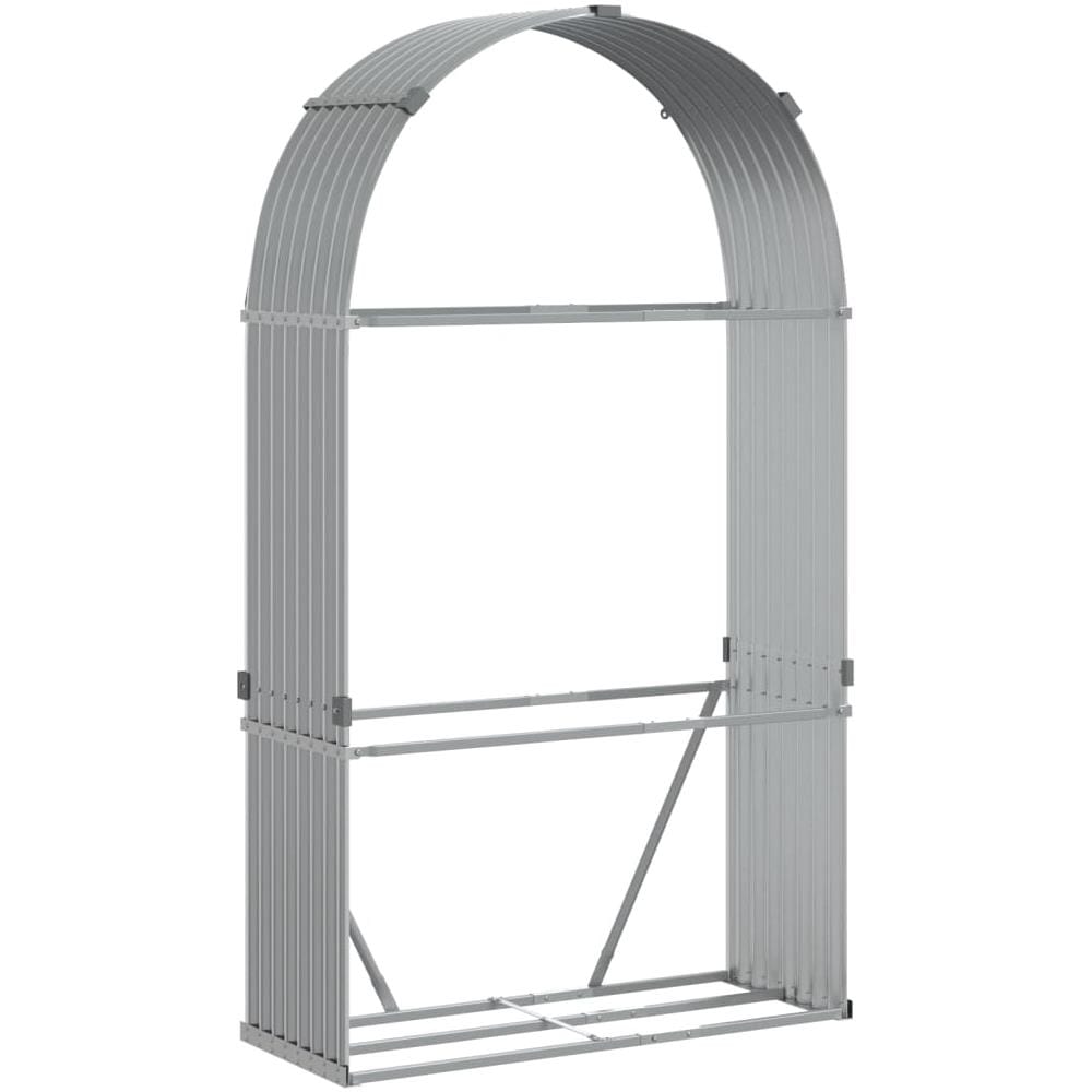 Portaceppi Grigio Chiaro 120x45x210 Cm In Acciaio Zincato - Foto 2