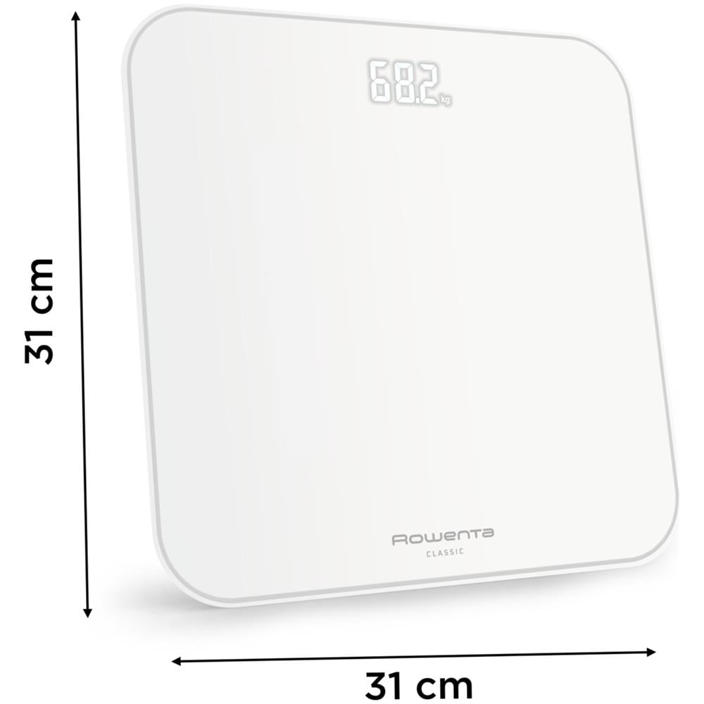 Classic 2.0, Bilancia Da Bagno, Schermo Invisibile Facile da Leggere, Bianco, BS1901 - Foto 9