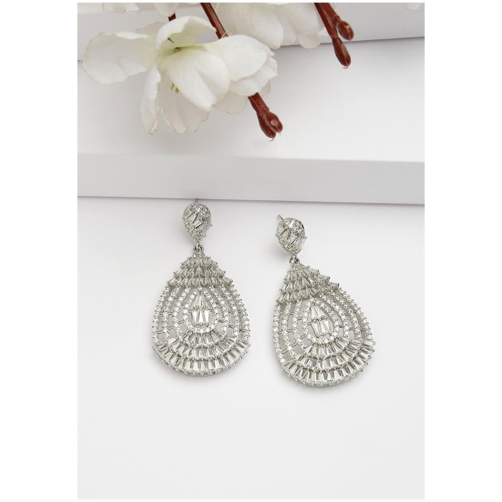 Collezione Diva Orecchini a Goccia Cavi Bellissimi in Zirconia - Foto 1