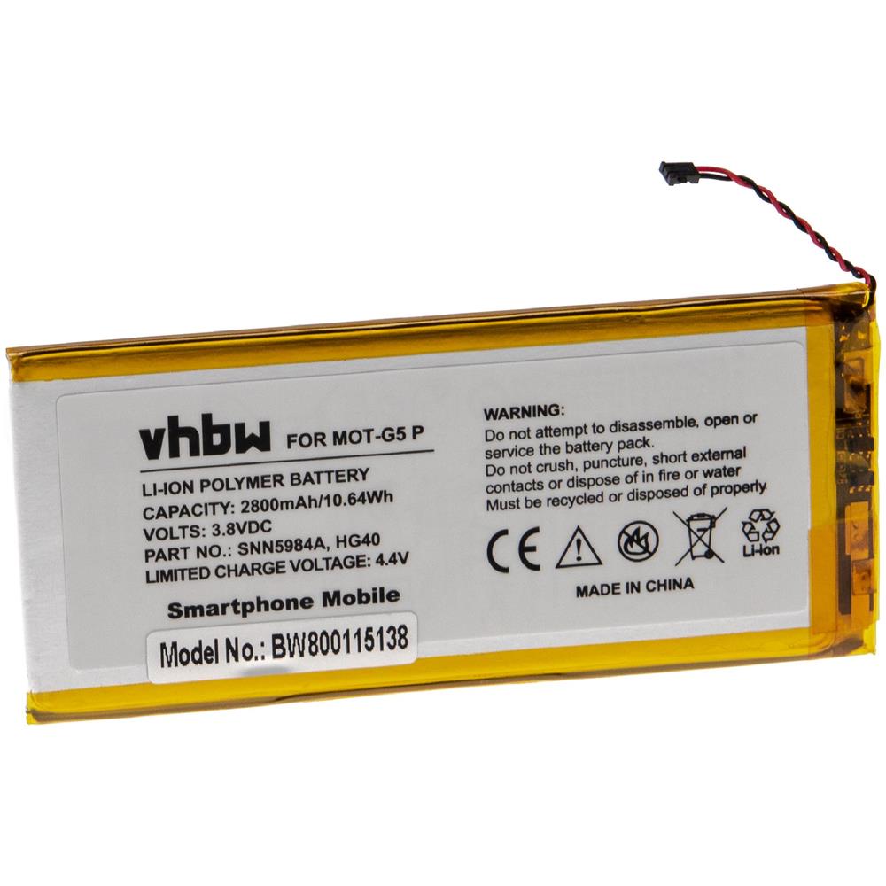 Litio-polimeri Batteria 2800mah (3.8v) Per Cellulari E Smartphone Come Motorola Hg40 - Foto 2
