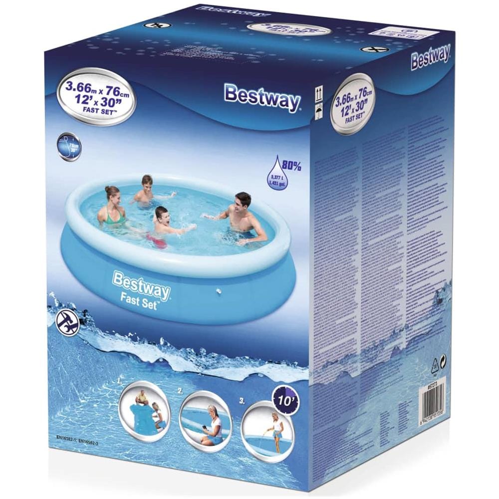 Piscina Gonfiabile Rotonda Fast Set 366x76 Cm 57273 - Foto 3