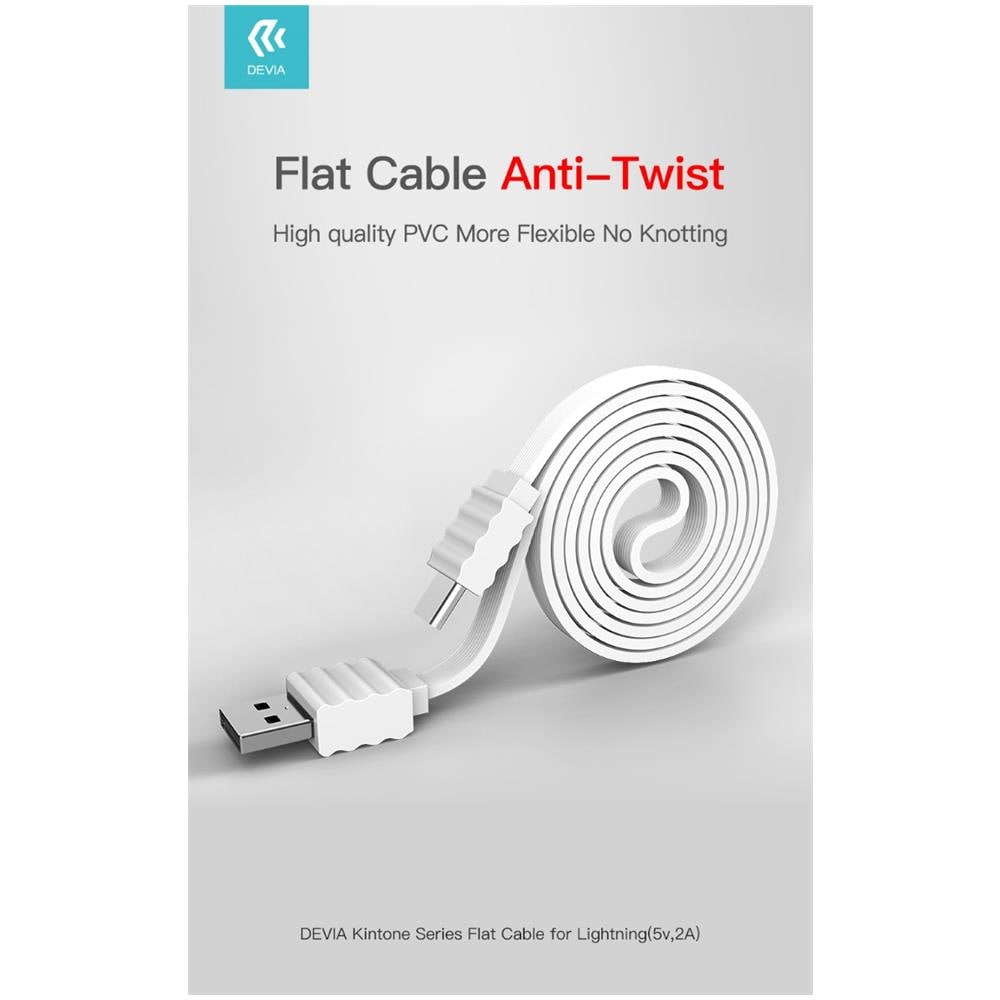 Cavo Carica E Dati 5v 2a Piatto Micro Usb Android Nero - Foto 1