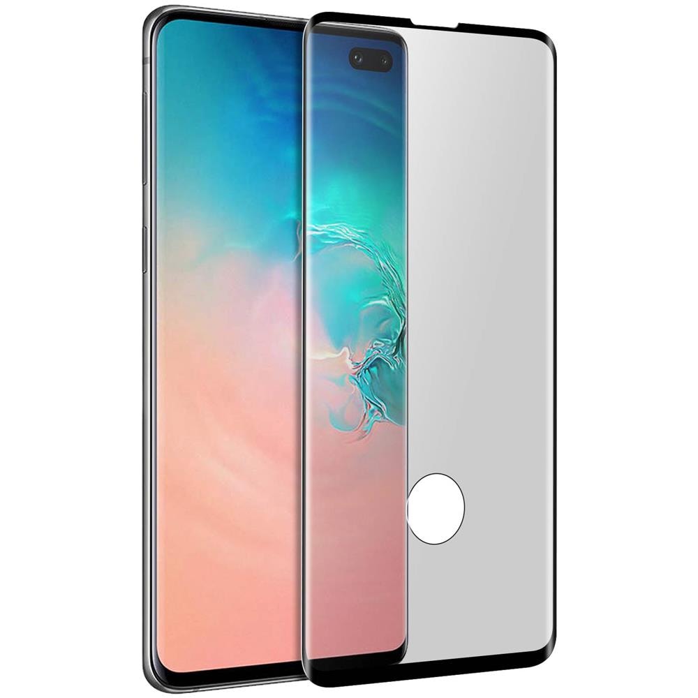 Pellicola Schermo Samsung Galaxy S10 Plus Vetro Temperato Trasparente Bordo Nero - Foto 5
