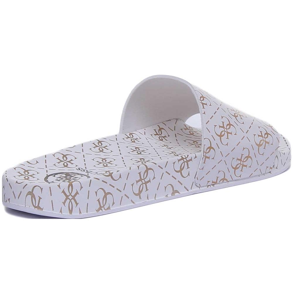 S-savan Eu Big Logo Slides In White Gold - Foto 3