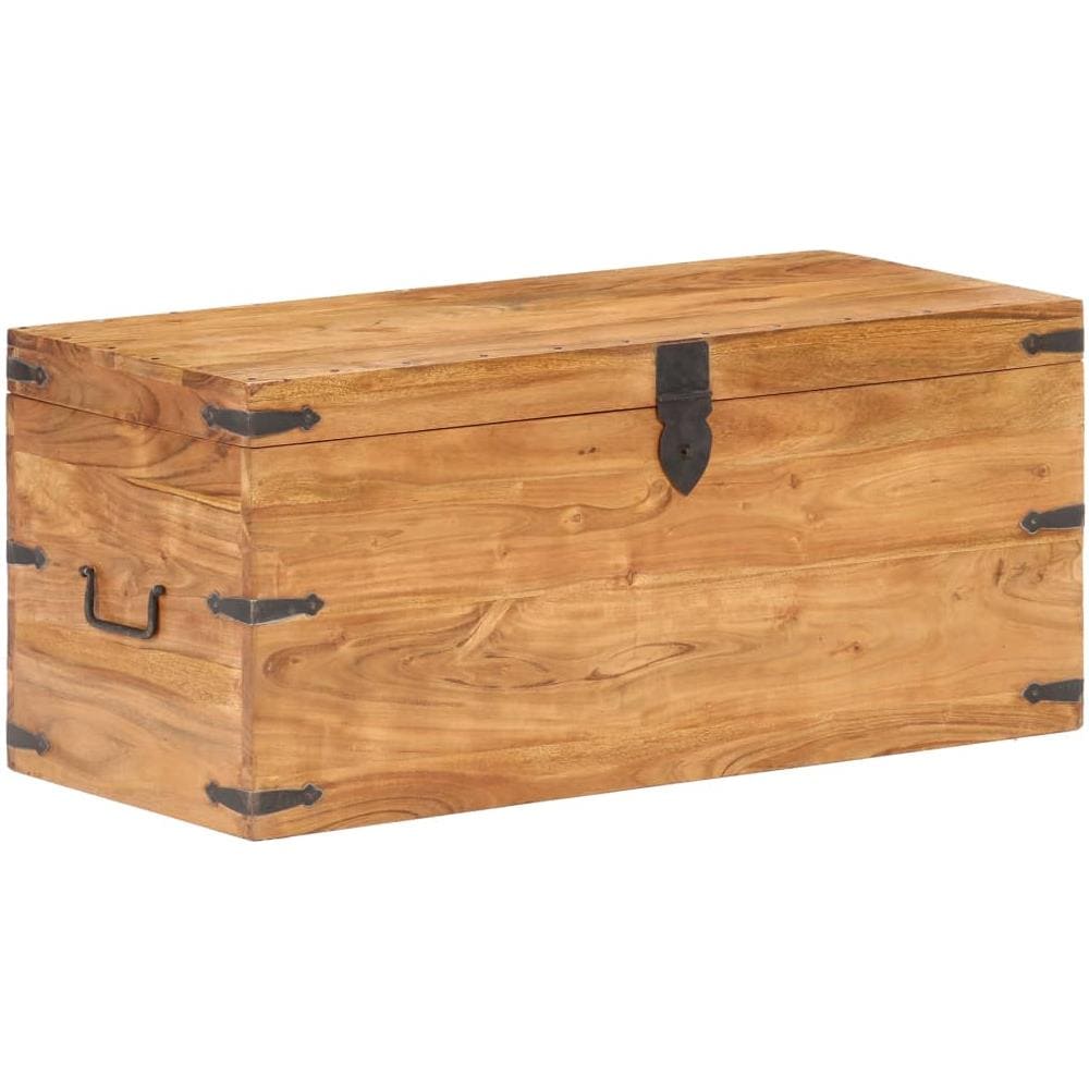 Baule 90x40x40 cm in Legno Massello di Acacia - Foto 1