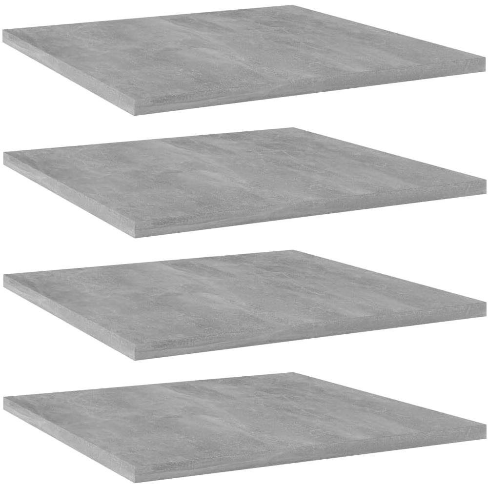 Ripiani per Libreria 4pz Grigio Cemento 40x40x1,5cm Multistrato - Foto 1