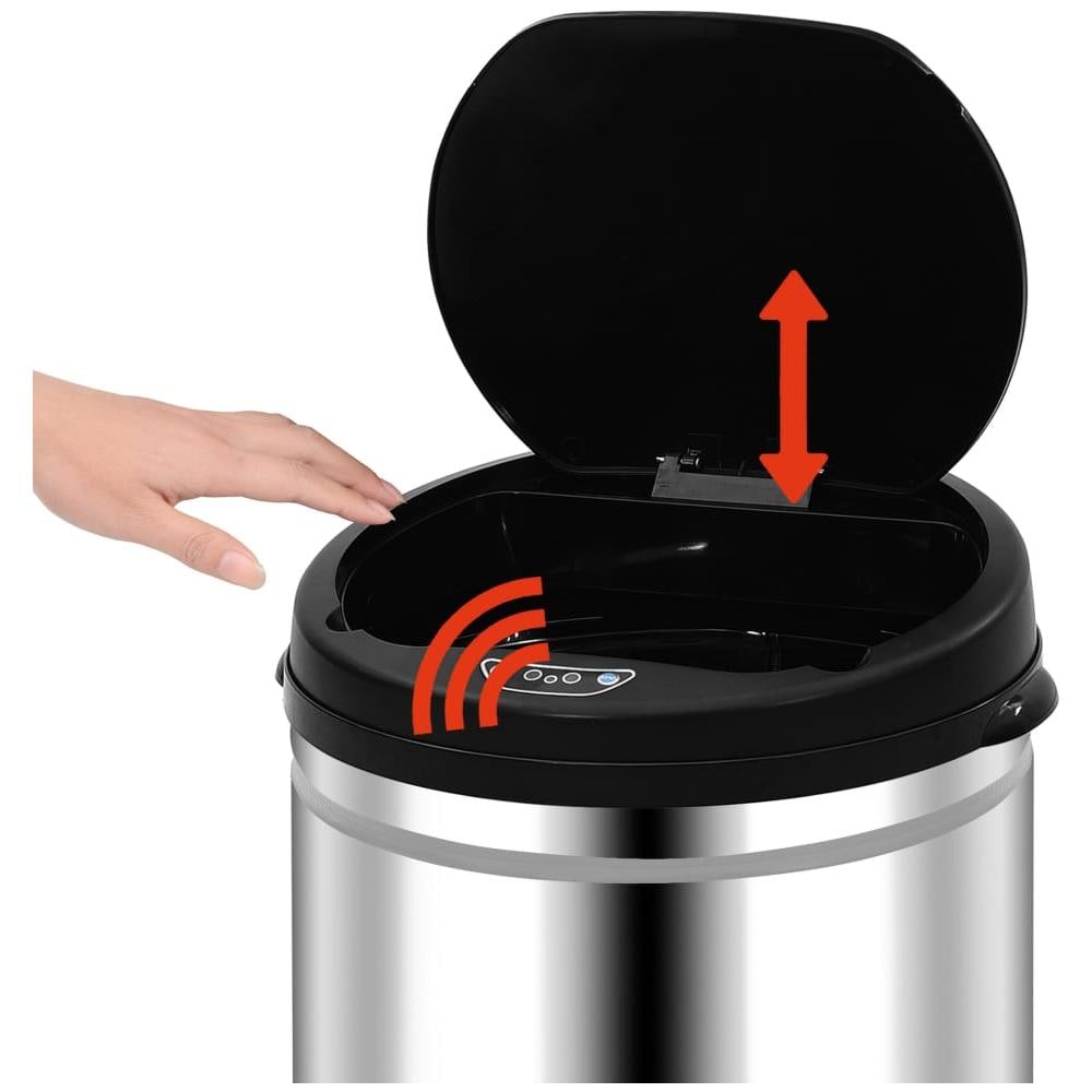 Pattumiera Automatica con Sensore 30 L in Acciaio Inossidabile - Foto 3