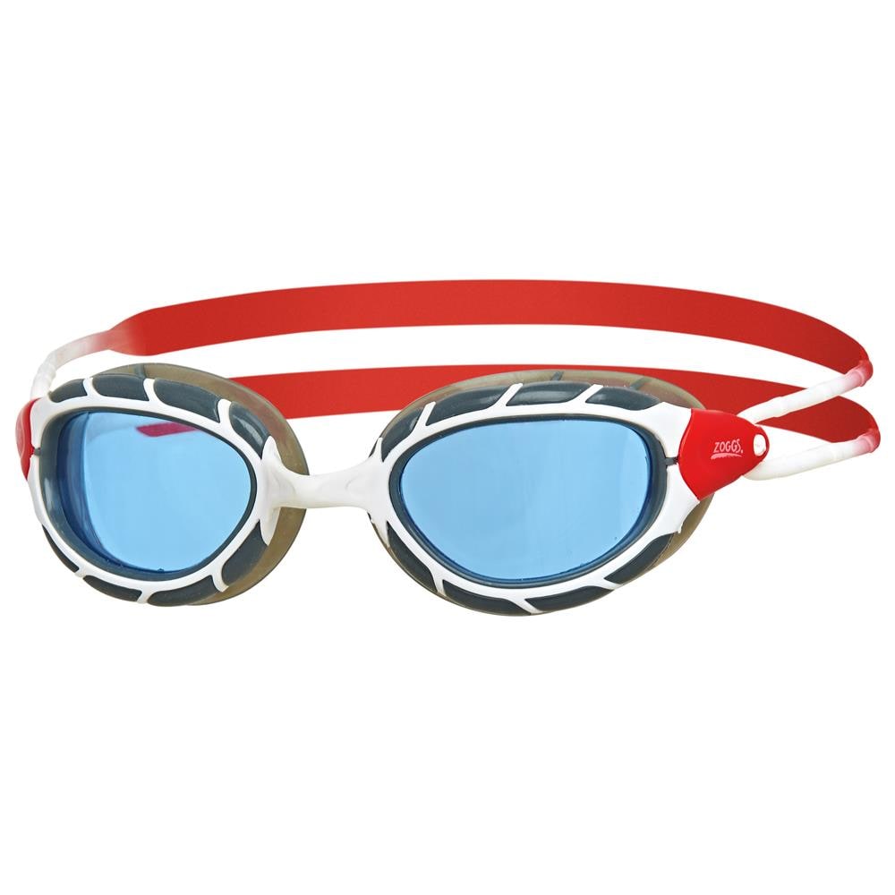 Occhialino Nuoto Predator Blu Regular Bianco / rosso - Foto 1