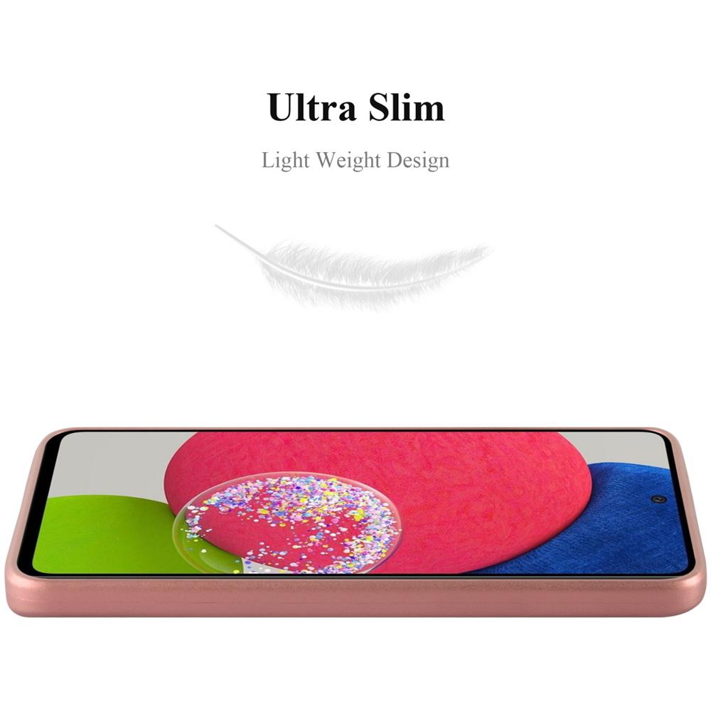 Custodia Compatibile Con Samsung Galaxy A52 (4g / 5g) / A52s In Oro Rosa Metallico - Coperchio Protettivo In Silicone Tpu Flessibile - Foto 2