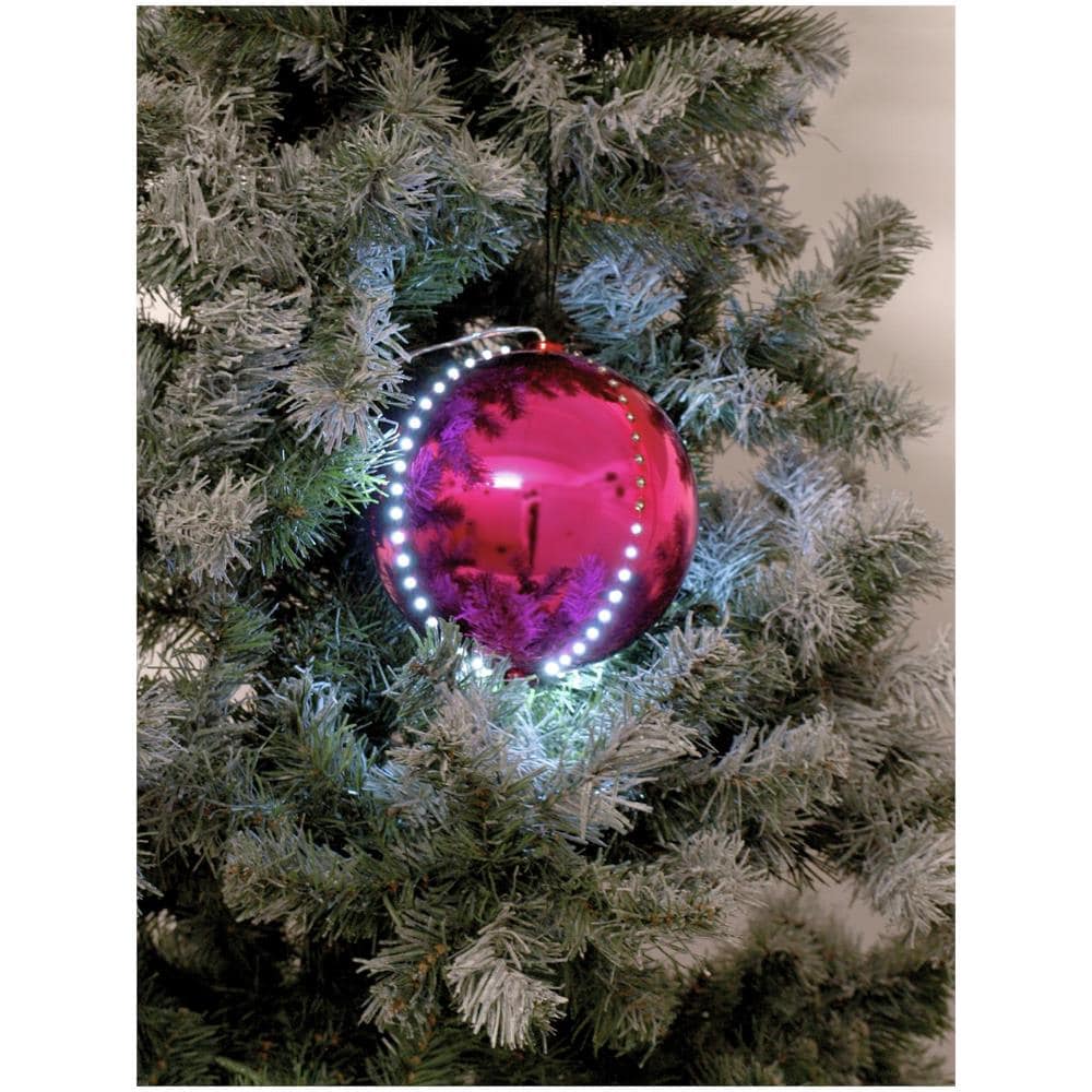 Led Snowball 8cm, Pink 5x - Foto 1