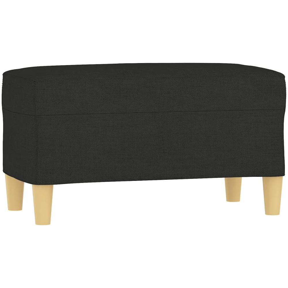 Panca Nero 70x35x41 Cm In Tessuto - Foto 2