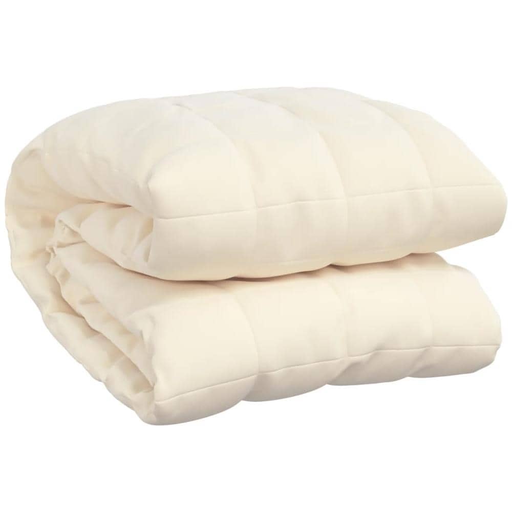 Coperta Ponderata Crema Chiaro 150x200 cm 7 kg Tessuto - Foto 3