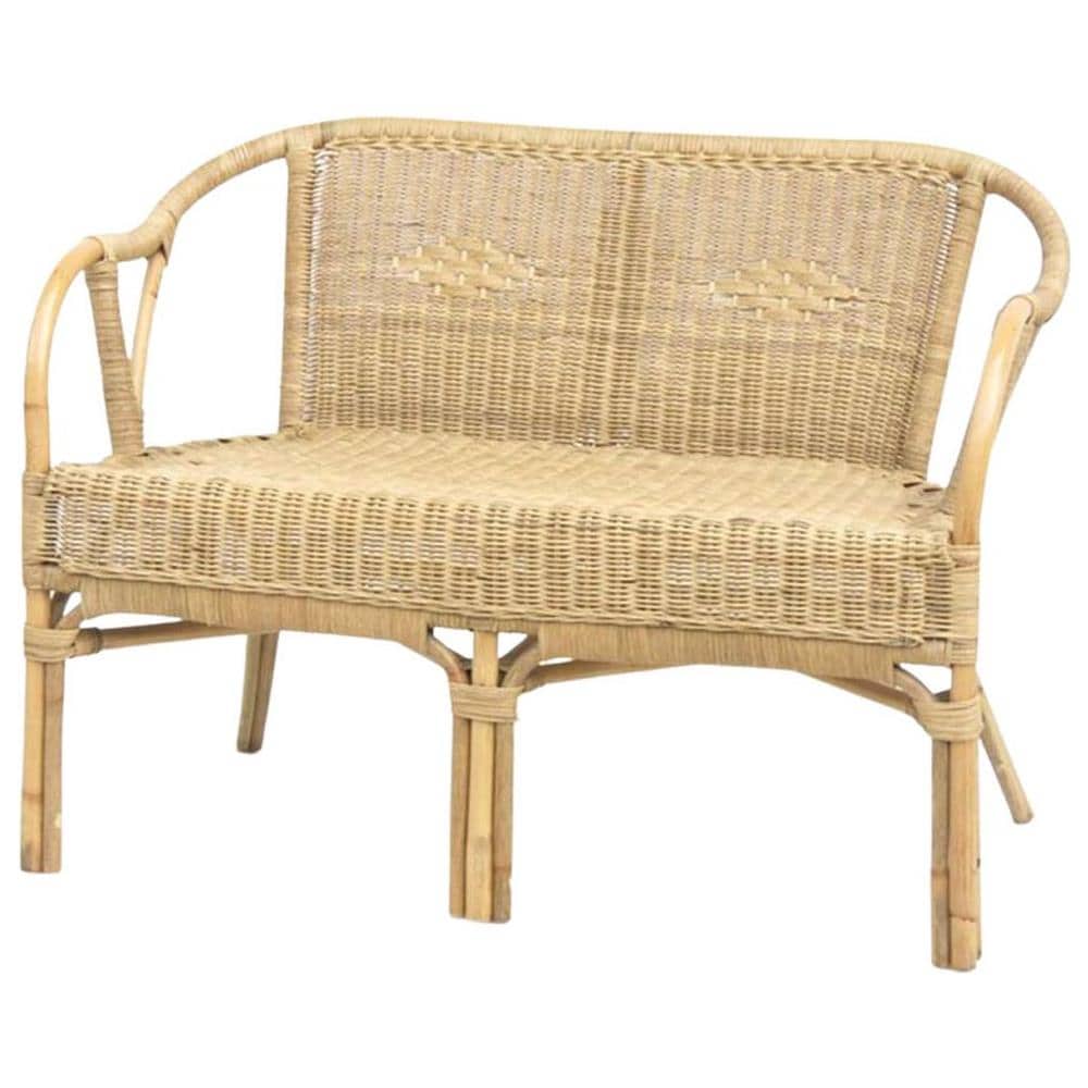 Bracciolo Da Panca Rattan Naturale - Foto 1