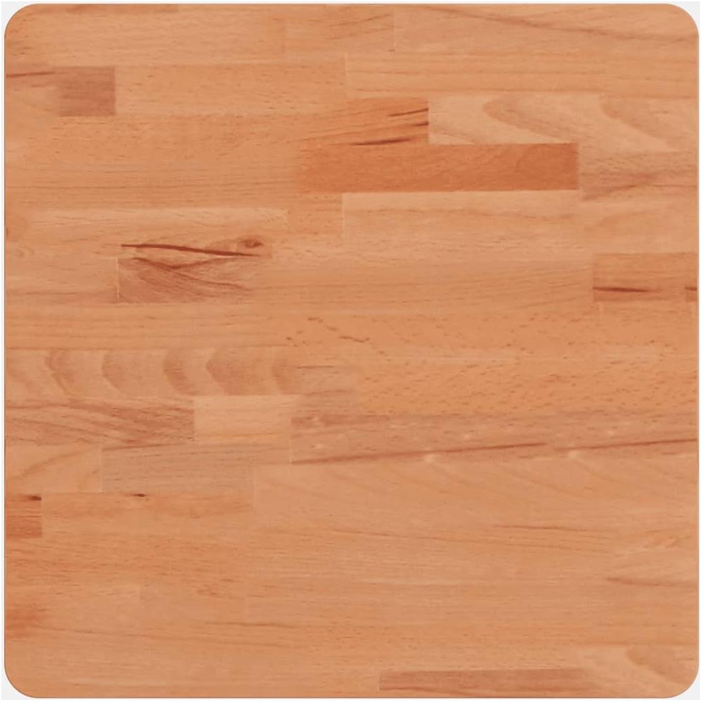 Piano Per Tavolo 40x40x2,5 Cm Quadrato Legno Massello Di Faggio - Foto 2