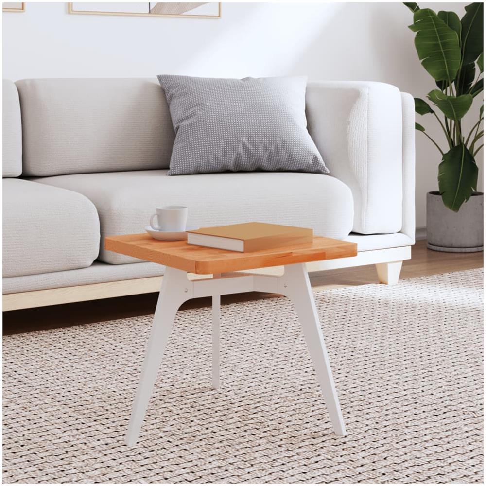 Piano Per Tavolo 40x40x2,5 Cm Quadrato Legno Massello Di Faggio - Foto 1