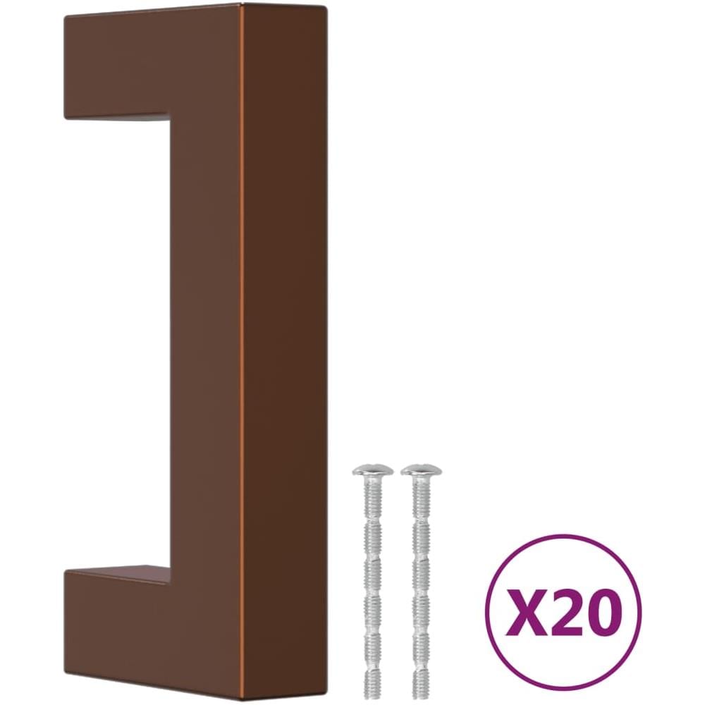 Maniglie per Mobili 20 pz Bronzo 64 mm in Acciaio Inox - Foto 2