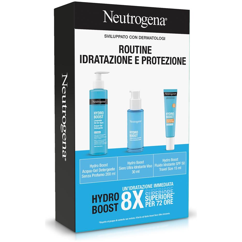 Neutrogena Hydro Boost Latte Detergente + Siero SPF50 Travel Size - Foto 1