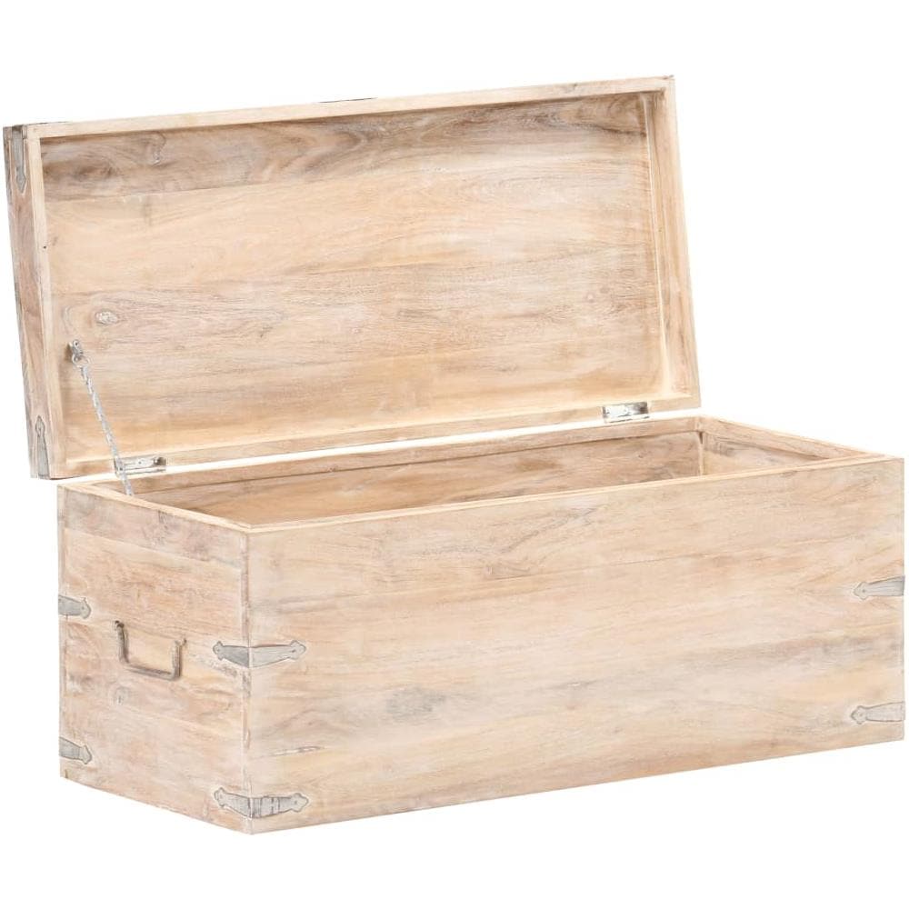 Baule 90x40x40 cm in Legno Massello di Acacia - Foto 2