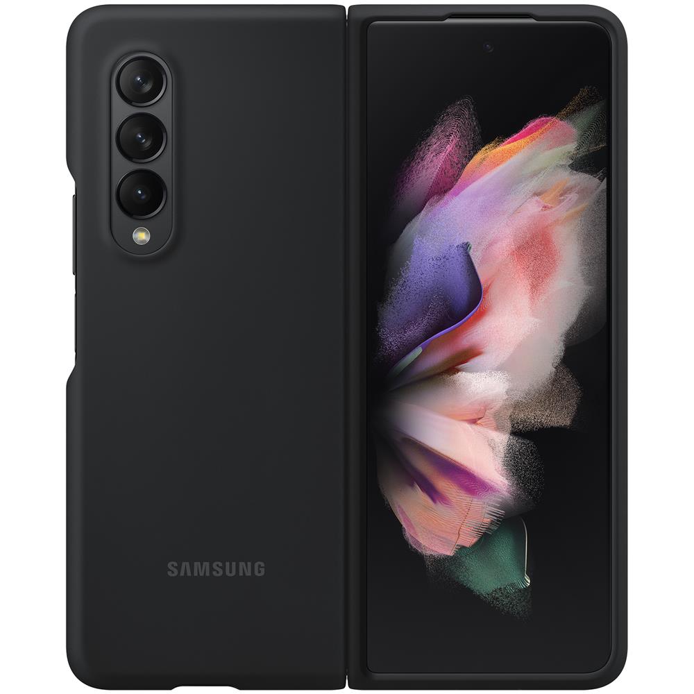 Custodia Silicon Cover Case Ef-pf926tbegww Per Galaxy Z Fold 3 Nero - Foto 1