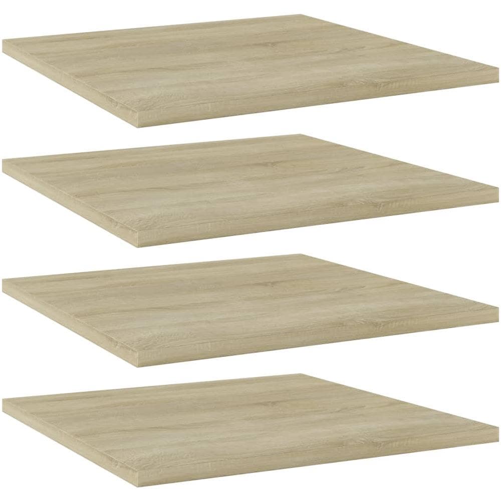 Ripiani per Libreria 4pz Rovere Sonoma 40x40x1,5cm Multistrato - Foto 1