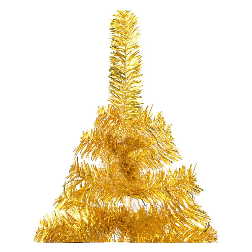 Set Albero Natale Artificiale con LED Palline Oro 150 cm PET - Foto 3