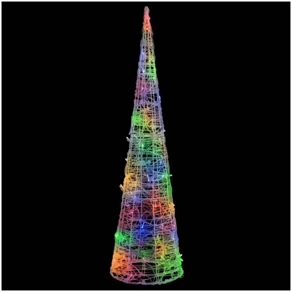 Piramide Decorativa Cono di Luce LED Acrilico Colorato 90 cm - Foto 1