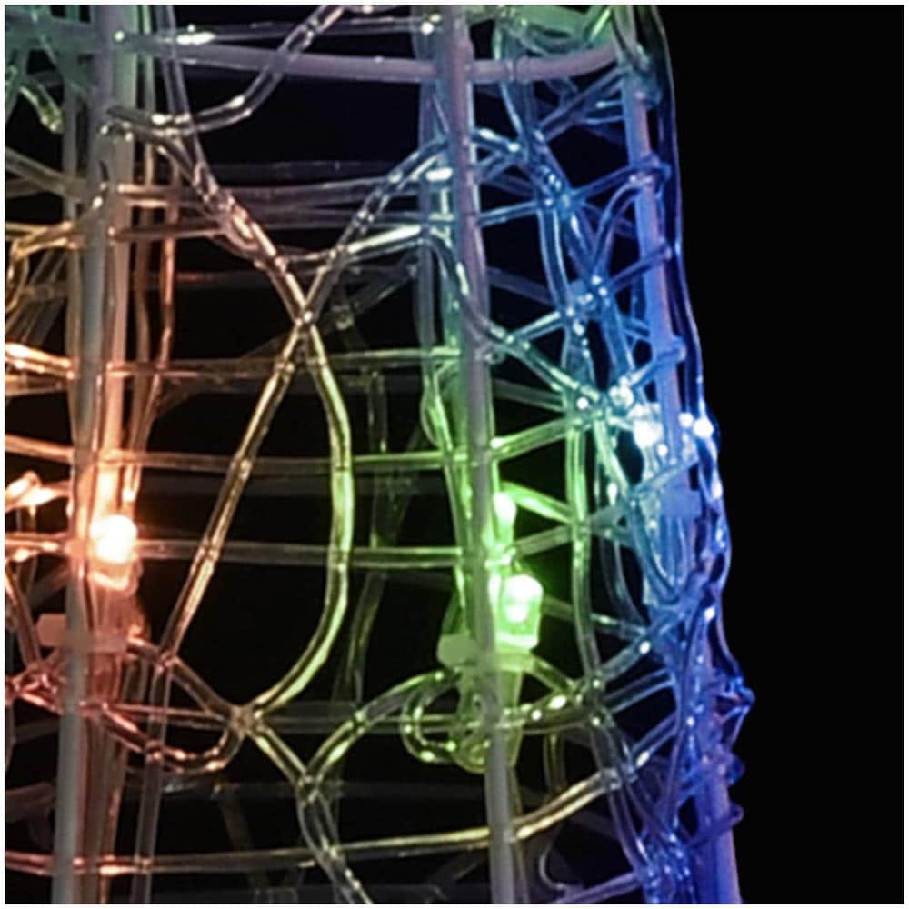 Piramide Decorativa Cono di Luce LED Acrilico Colorato 90 cm - Foto 2