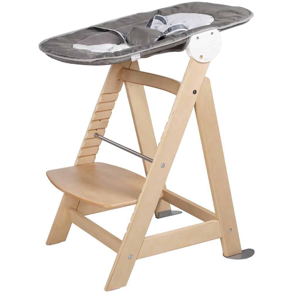 Seggiolone Born Up - Set 2in1 - Design tessile ""Sternenzauber"" - Funzione reclinabile - Naturale - Foto 2