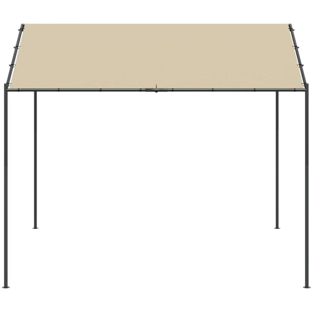 Tenda A Baldacchino Beige 3x3 M In Acciaio E Tessuto - Foto 3