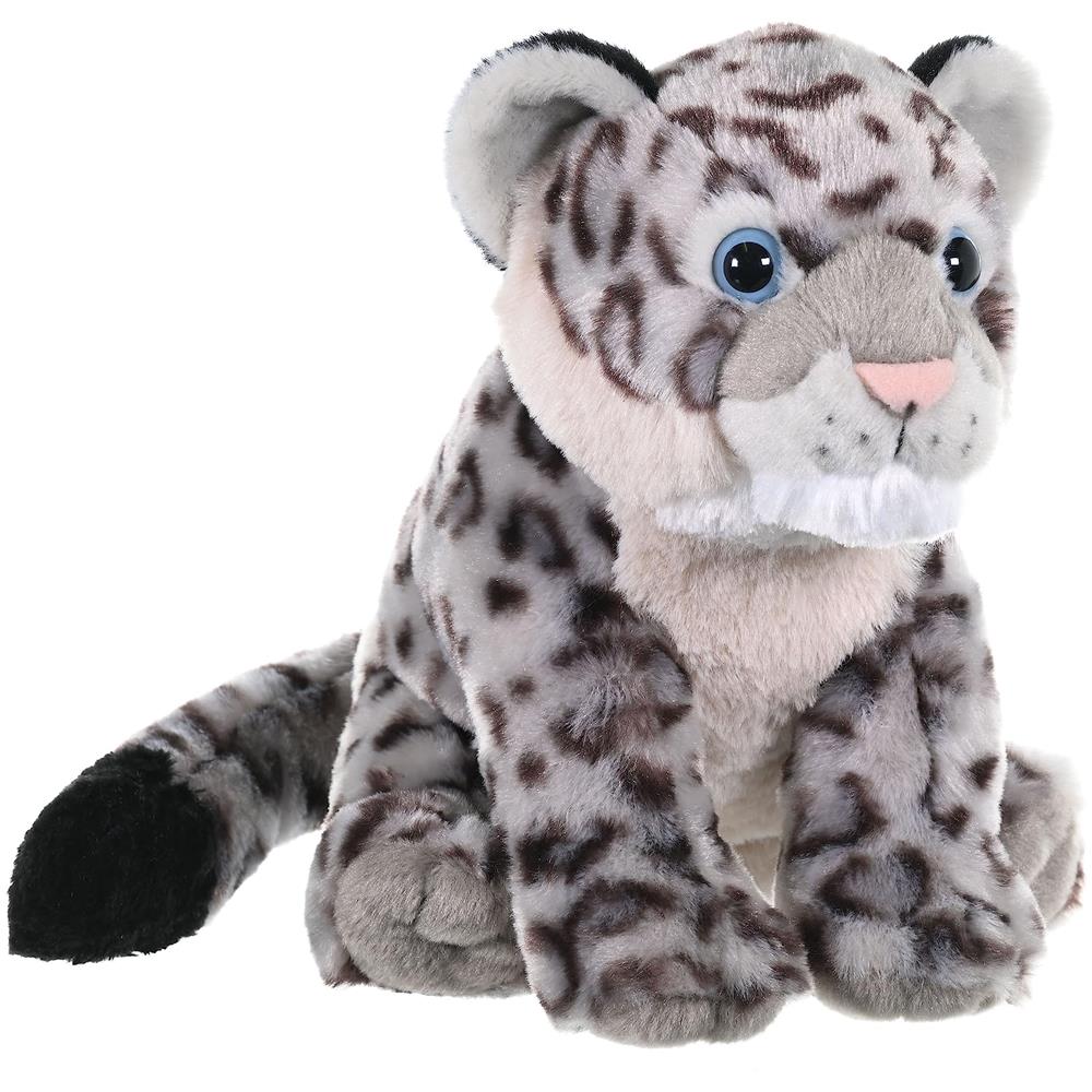 Snow Leopard, Cuddlekins, Animale Farcito, 12 Pollici, Regalo Per Bambini, Peluche, Bottiglie D'acqua Riciclate Fill Is Spun - Foto 2