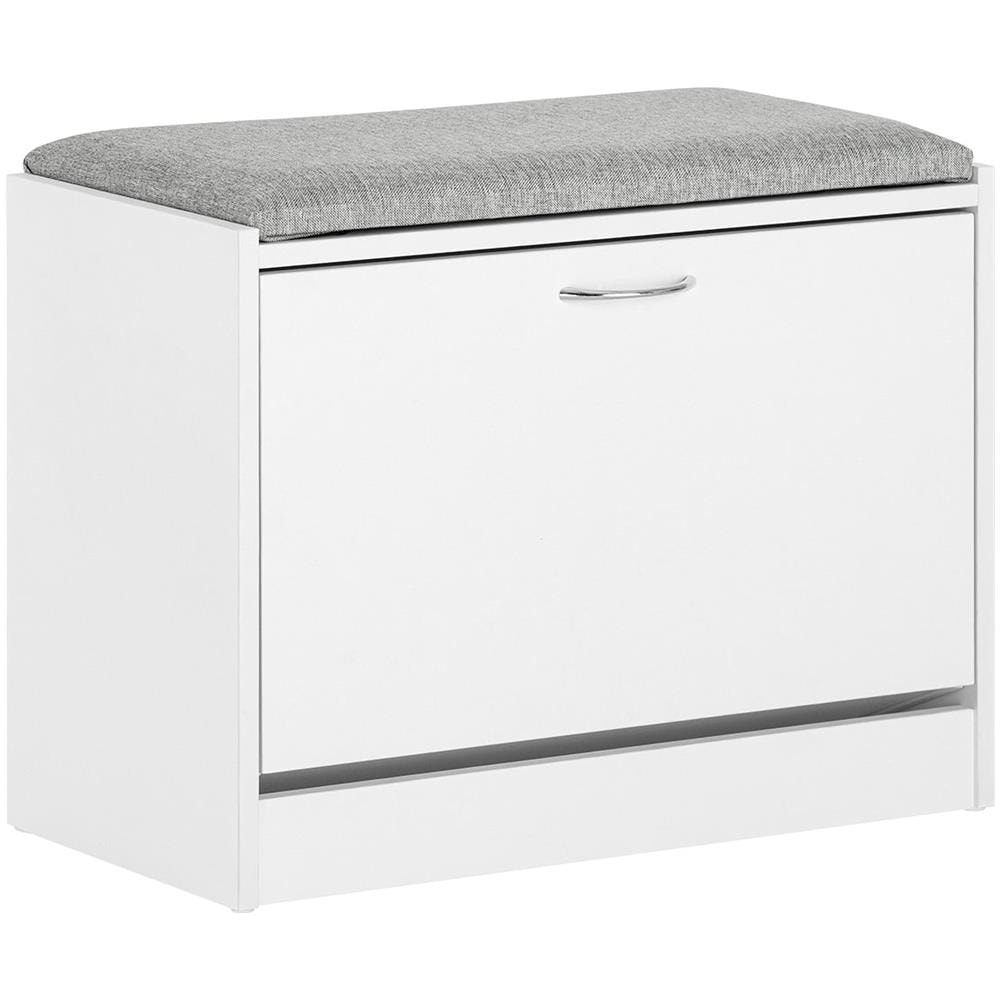 Scarpiera Panca Scarpiera Portascarpe Con Seduta Grigio Profondità30cm Fsr16-hg - Foto 1