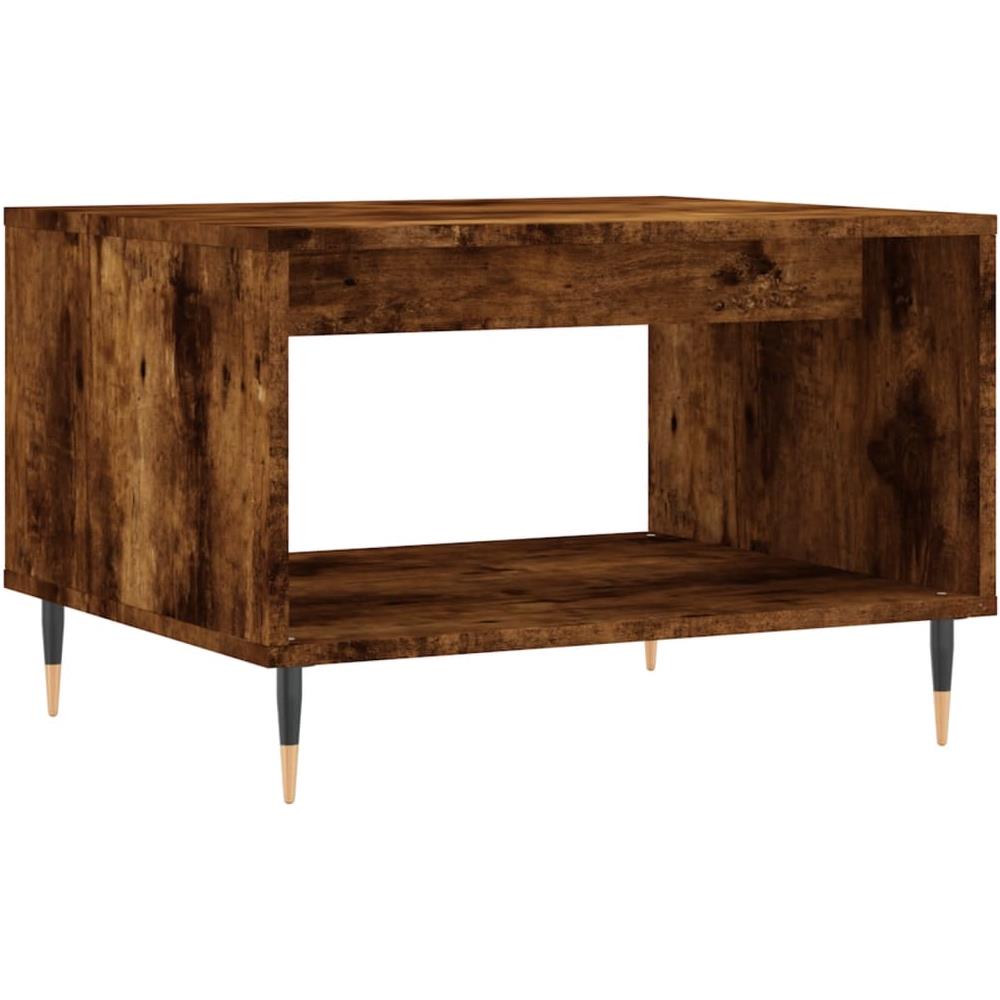 Tavolino Da Salotto Rovere Fumo 60x50x40 Cm Legno Multistrato - Foto 2
