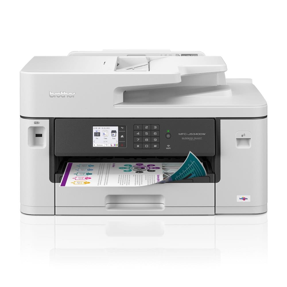 Stampante Multifunzione ad Inchiostro 4800 x 1200 DPI Copia /Scansione /Fax a Colori Display LCD WI-Fi /Lan Colore Bianco - Foto 1