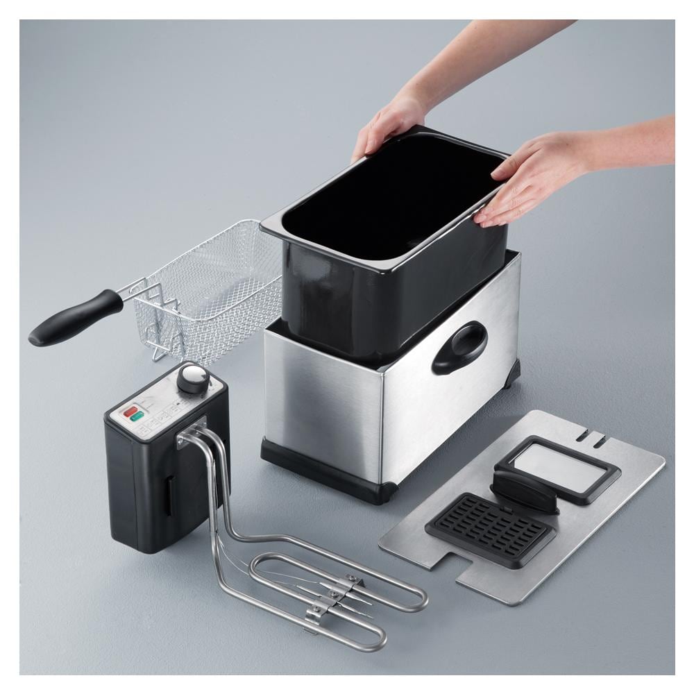 Friggitrice FR2431 Capacità 3 Litri 2000 Watt Colore Acciaio Inox - Foto 2