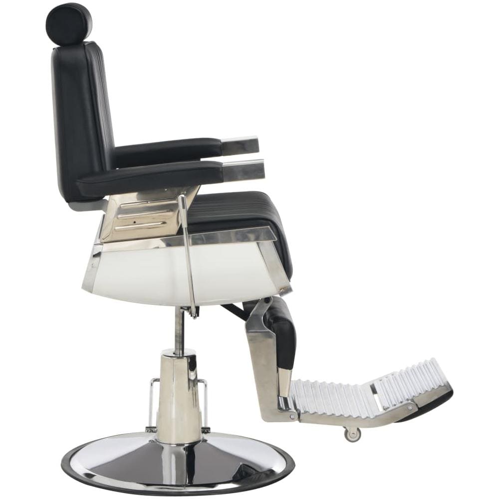Poltrona Da Barbiere Nera 68x69x116 Cm In Similpelle - Foto 2