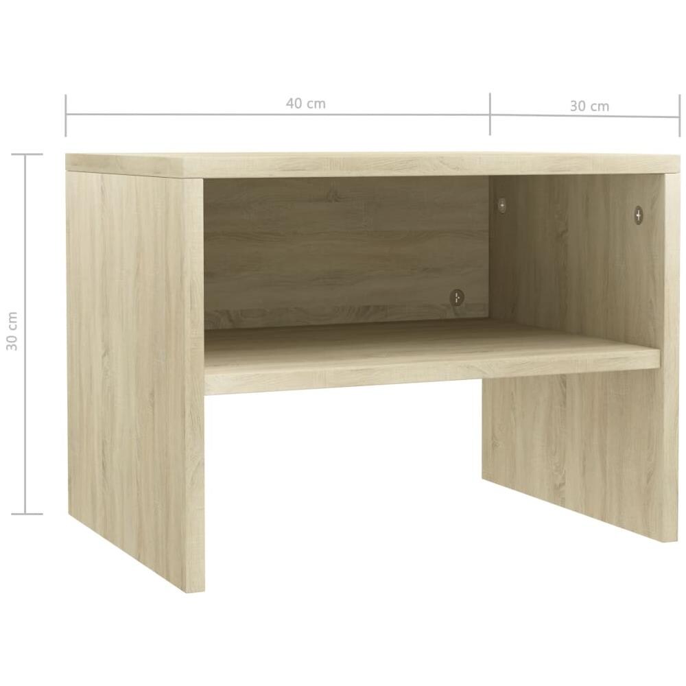Comodini 2 pz Rovere Sonoma 40x30x30 cm in Legno Multistrato - Foto 12