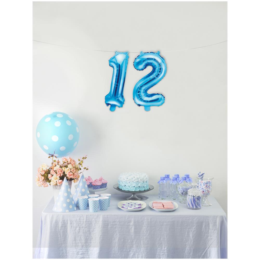 Procos - Palloncino Alluminio Numero Turchese 35 Cm - Foto 3