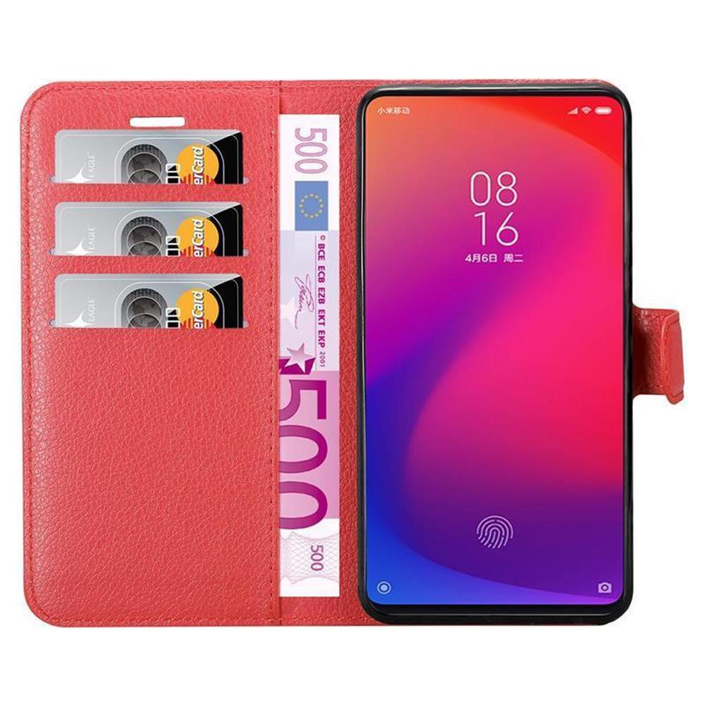 Cadorabo Custodia Compatibile Con Xiaomi Redmi K20 / Mi 9 T In Rosso Carminio - Coperchio Protettiva Con Chiusura Magnetica, Funzione Stand E Tasca Per Le Carte - Foto 8