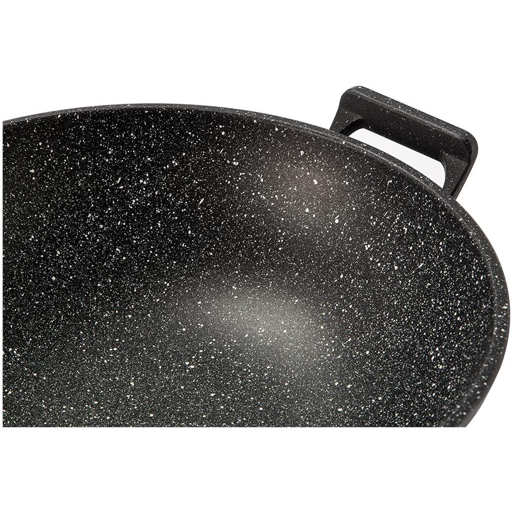 Le Cotture Speciali Wok Con Coperchio In Vetro Temperato, Diametro Cm 32, Alluminio Pressofuso Con Rivestimento Marmotech A 5 Strati. Made In Italy. - Foto 4