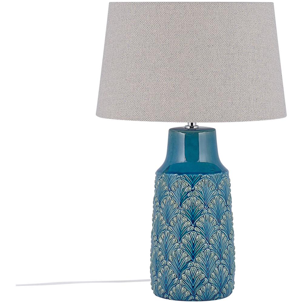 Lampada Da Tavolo In Ceramica Blu Thaya - Foto 1