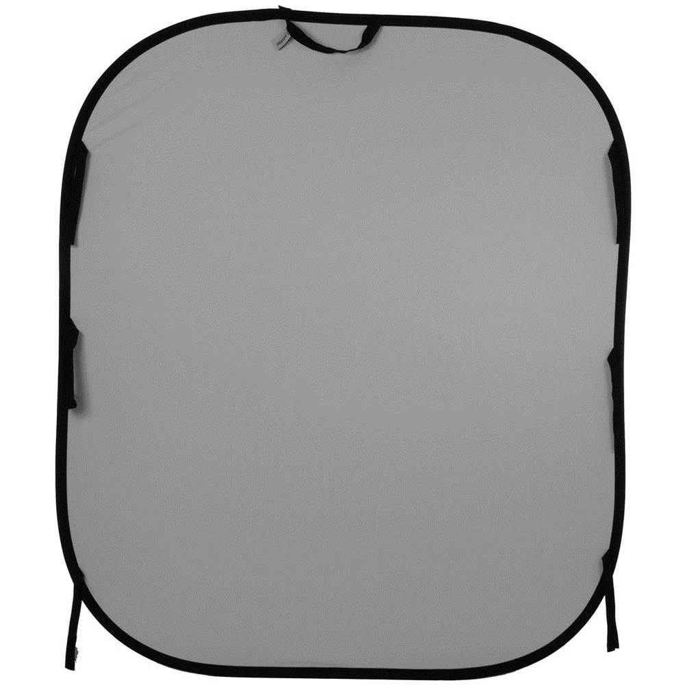 Fondale richiudibile Nero / Grigio medio 150 x 180 cm - Foto 2