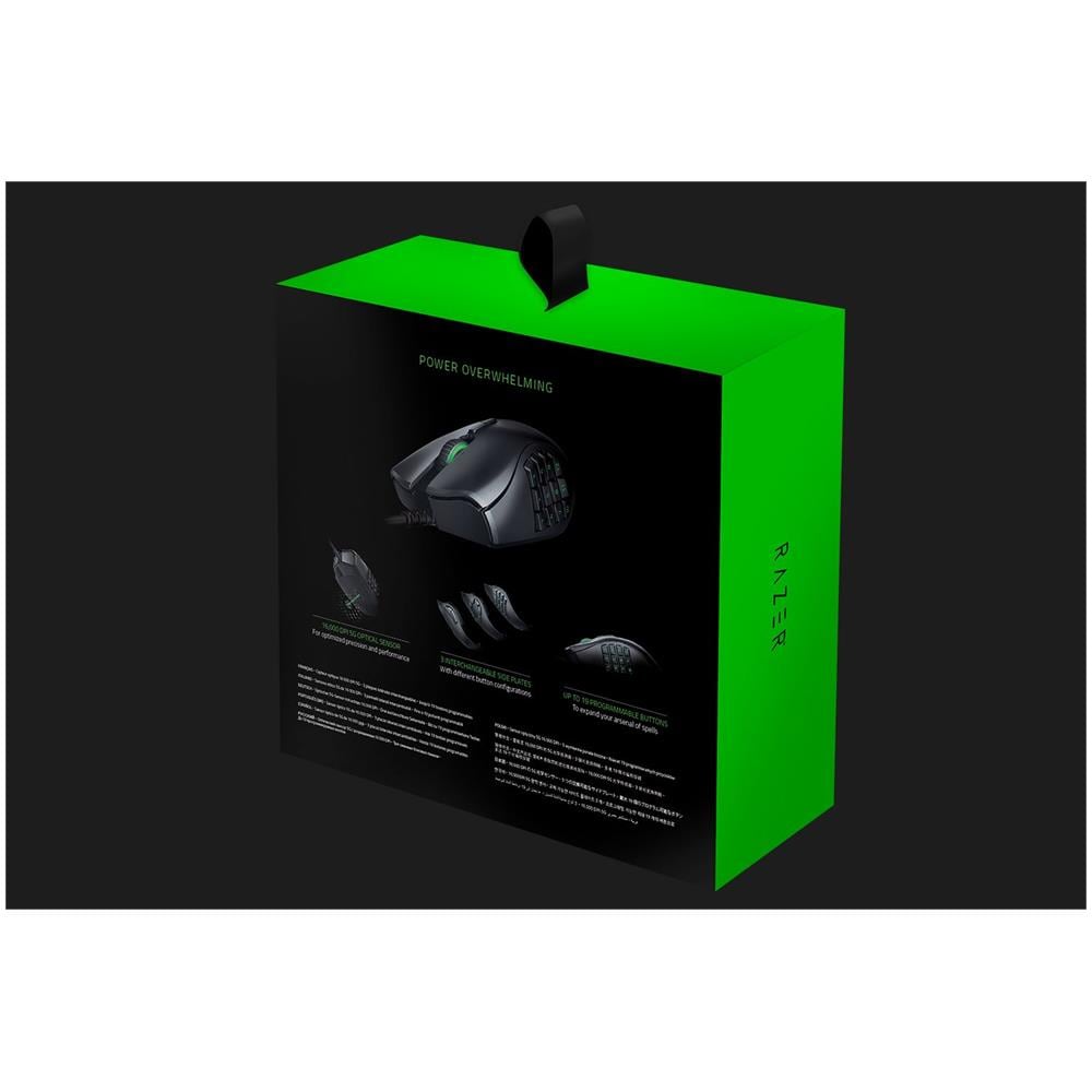 Naga Trinity USB Ottico 16000DPI Mano destra Nero, Verde mouse - Foto 2