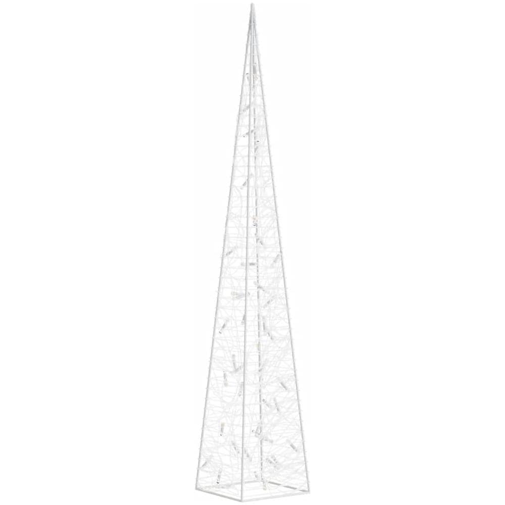 Cono Di Luce Led Decorativo Acrilico Blu 90 Cm - Foto 2