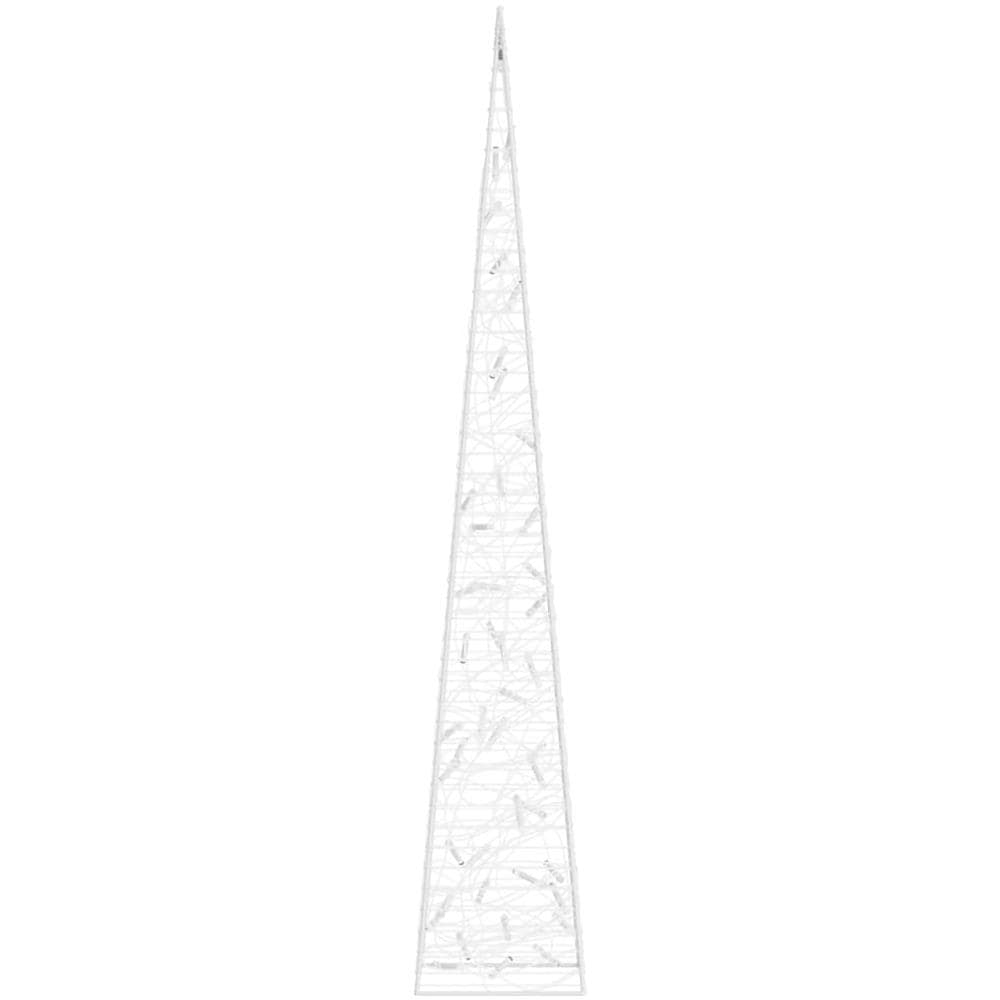 Cono Di Luce Led Decorativo Acrilico Blu 90 Cm - Foto 8